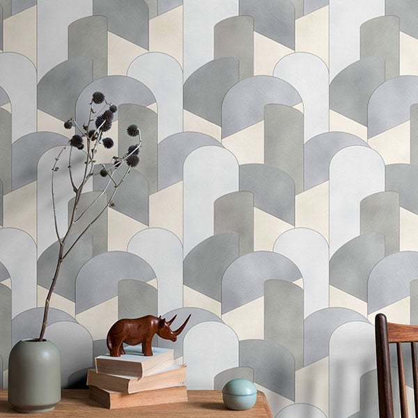 Galerie Wallpaper Product code: 10155-10R - ELLE Decoration Wallpaper Collection - Grey Silver Beige Colours -  