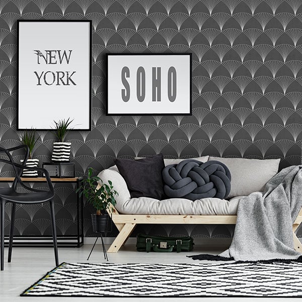 Galerie Wallpaper Product code: 12001R - Design Wallpaper Collection - Black White Colours -  