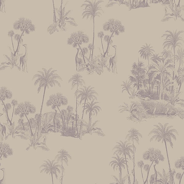Galerie Wallpaper Product code: 12596 - Ted Baker Fantasia Wallpaper Collection - Beige Purple Colours -  
