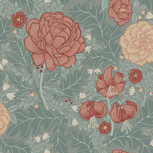 Galerie Wallpaper Product code: 14002 - Ekbacka Wallpaper Collection - Green Blue Colours -  