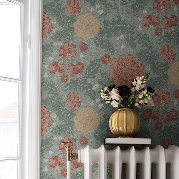 Galerie Wallpaper Product code: 14002R - Ekbacka Wallpaper Collection - Green Blue Colours -  