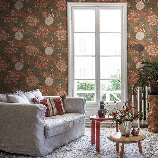 Galerie Wallpaper Product code: 14004R - Ekbacka Wallpaper Collection - Terracotta Colours -  