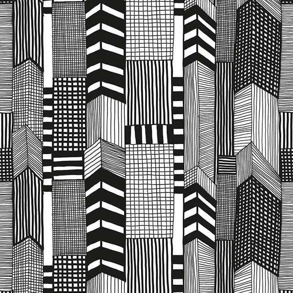 Galerie Wallpaper Product code: 14111 - Marimekko 5 Wallpaper Collection - Black White Colours -  