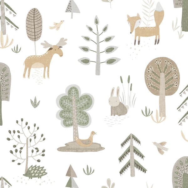 Galerie Wallpaper Product code: 14802 - Little Explorers 2 Wallpaper Collection - Green Colours -  
