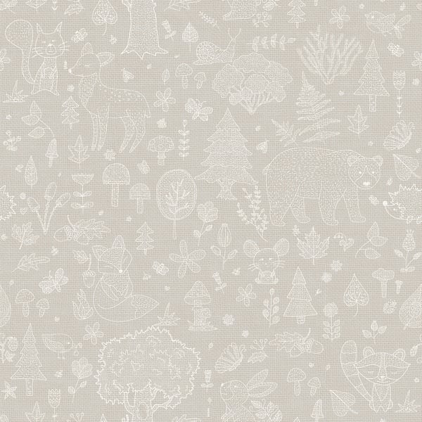 Galerie Wallpaper Product code: 14807 - Little Explorers 2 Wallpaper Collection - Silver Grey Colours -  