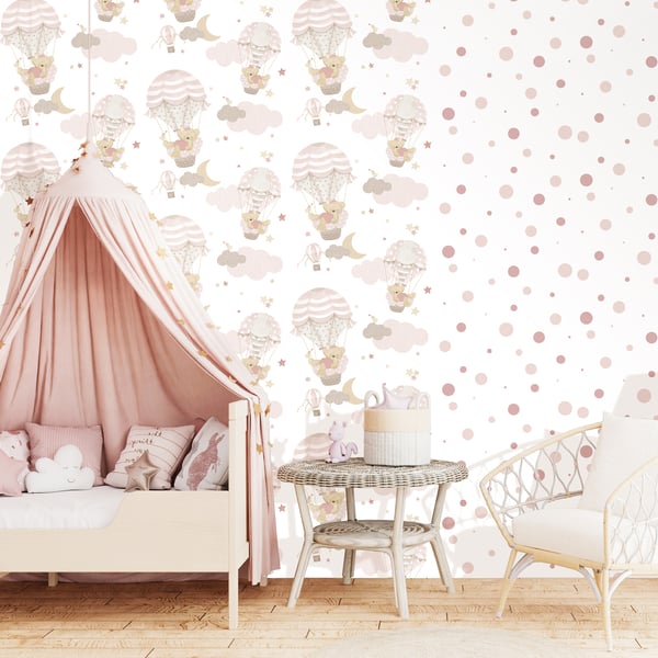 Galerie Wallpaper Product code: 14818_2 - Little Explorers 2 Wallpaper Collection - Pink Beige Colours -  