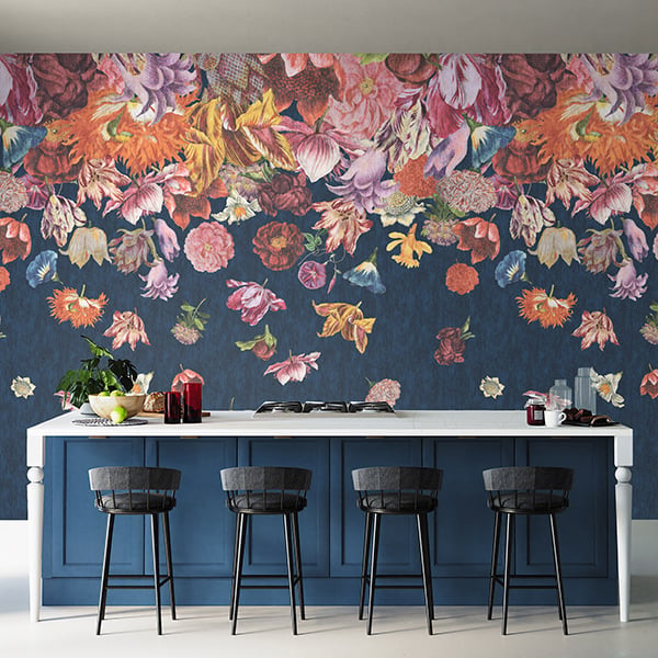 Galerie Wallpaper Product code: 18005R - Tropical Wallpaper Collection - Blueberry Colours -  