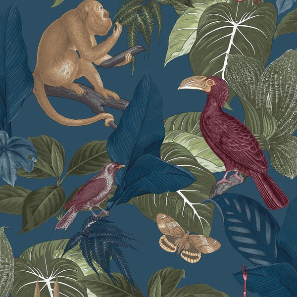Galerie Wallpaper Product code: 18503 - Into The Wild Wallpaper Collection - Blue Colours -  