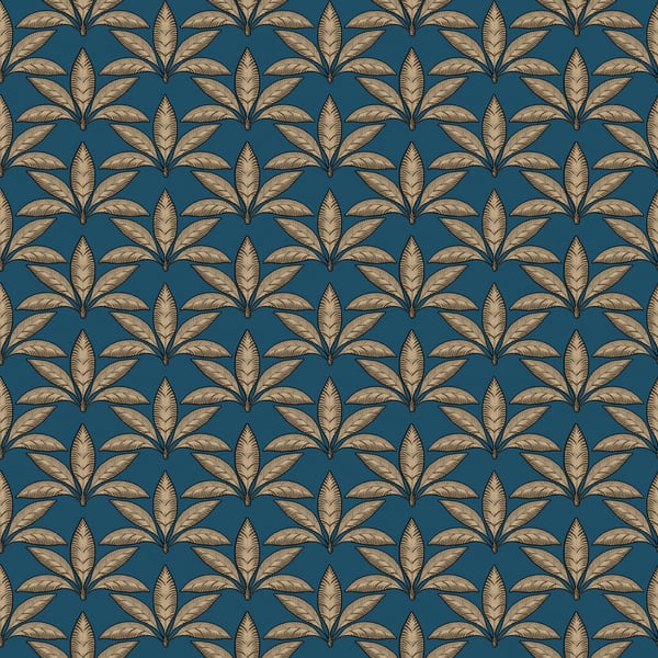 Galerie Wallpaper Product code: 18513 - Into The Wild Wallpaper Collection - Blue Gold Colours -  