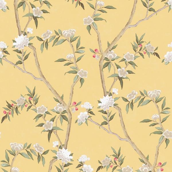 Galerie Wallpaper Product code: 1900-3 - Spring Blossom Wallpaper Collection - Yellow Colours -  
