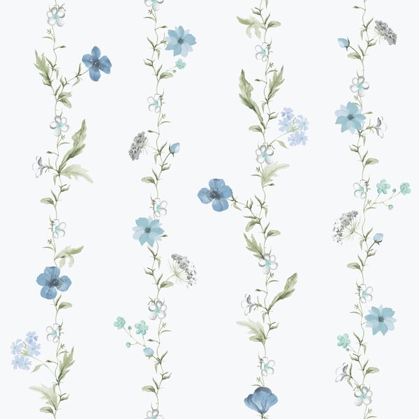 Galerie Wallpaper Product code: 1902-1 - Spring Blossom Wallpaper Collection - Blue Green White Colours -  