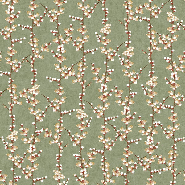 Galerie Wallpaper Product code: 1904-4 - Spring Blossom Wallpaper Collection - Green Colours -  