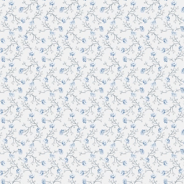 Galerie Wallpaper Product code: 1905-2 - Spring Blossom Wallpaper Collection - Grey Blue White Colours -  