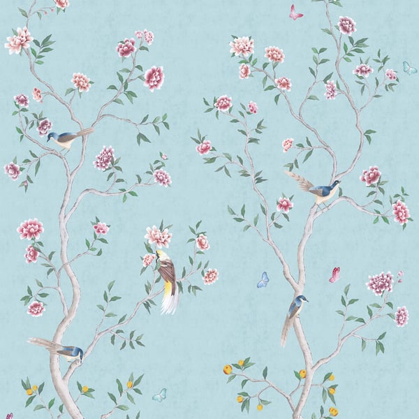 Galerie Wallpaper Product code: 1911-1 - Spring Blossom Wallpaper Collection - Turqouise Colours -  