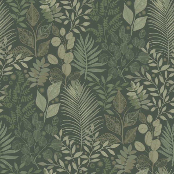 Galerie Wallpaper Product code: 20103 - Ester Wallpaper Collection - Dark green Colours -  