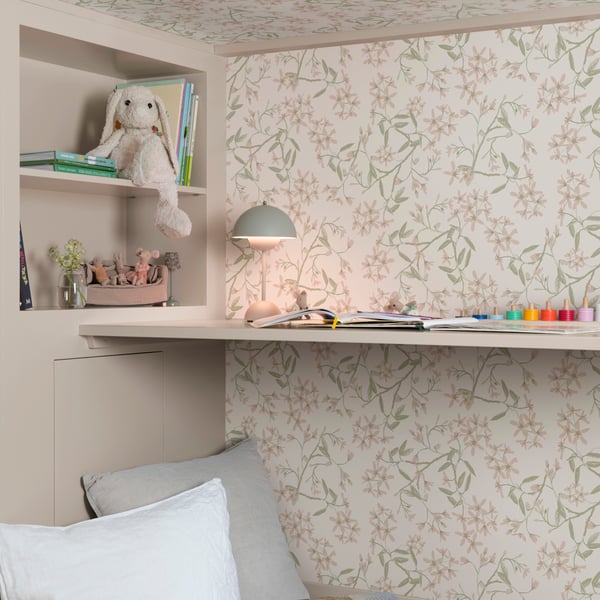 Galerie Wallpaper Product code: 20111_3 - Ester Wallpaper Collection - Pink green Colours -  
