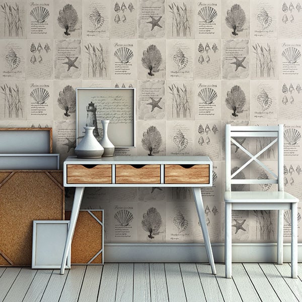Galerie Wallpaper Product code: 21021R - Skagen Wallpaper Collection - Beige Dark Grey Colours -  