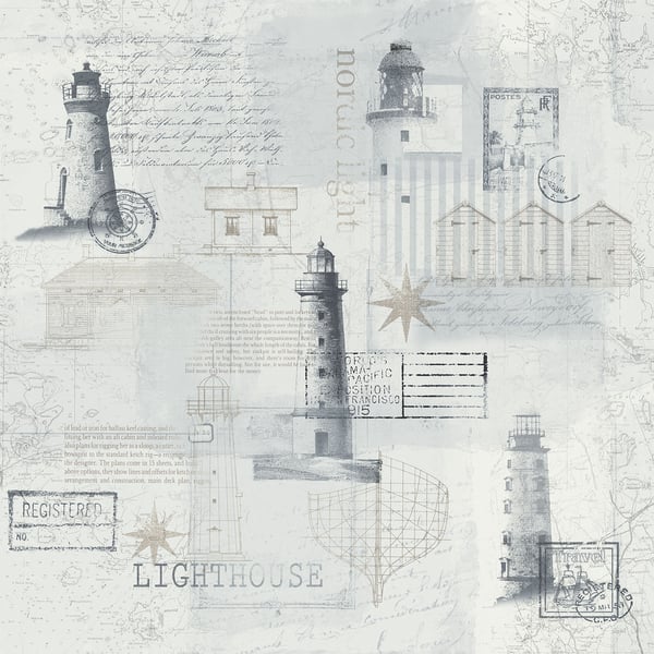 Galerie Wallpaper Product code: 21025 - Skagen Wallpaper Collection - Blue Cream Colours -  