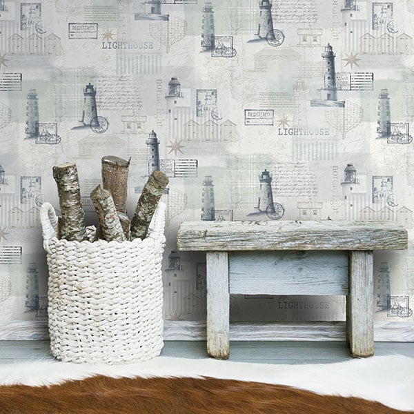 Galerie Wallpaper Product code: 21025R - Skagen Wallpaper Collection - Blue Cream Colours -  