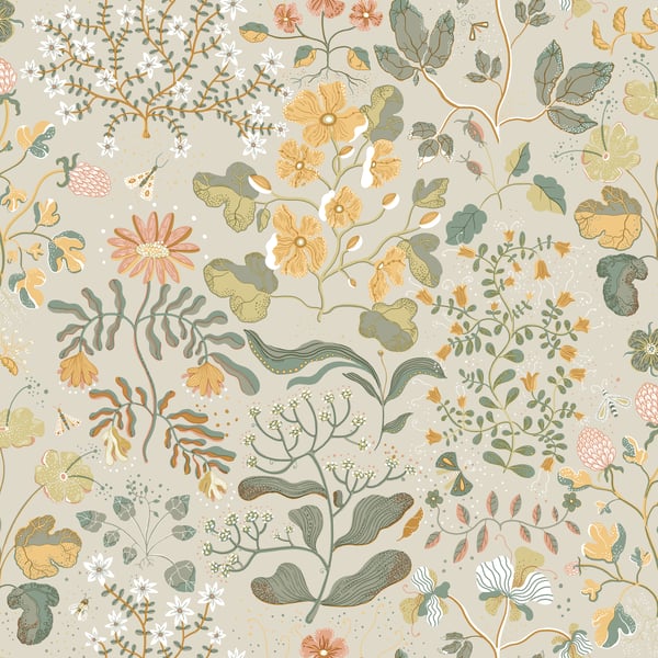 Galerie Wallpaper Product code: 22003 - Fagring Wallpaper Collection - Light green Colours -  