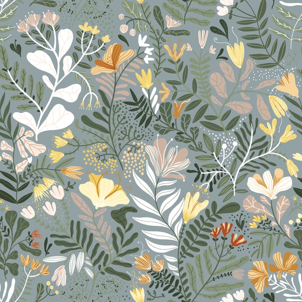 Galerie Wallpaper Product code: 22008 - Fagring Wallpaper Collection - Blue/grey Colours -  