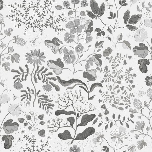 Galerie Wallpaper Product code: 22029 - Fagring Wallpaper Collection - Black/white Colours -  