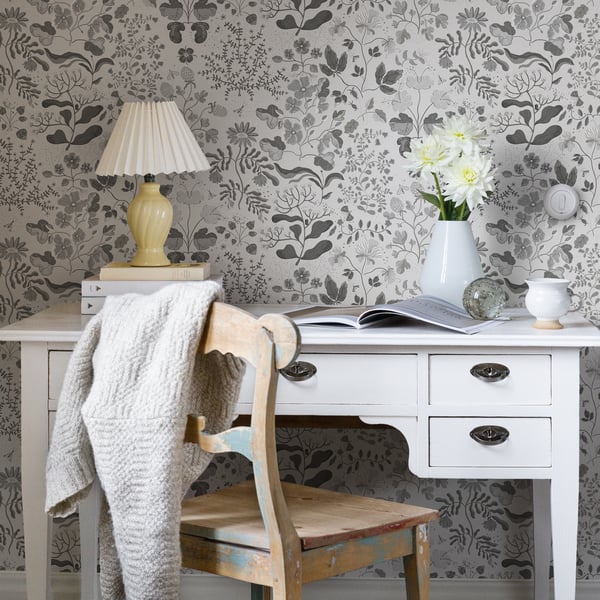 Galerie Wallpaper Product code: 22029_2 - Fagring Wallpaper Collection - Black/white Colours -  