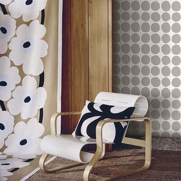 Galerie Wallpaper Product code: 23380R - Marimekko 5 Wallpaper Collection - Grey White Colours -  