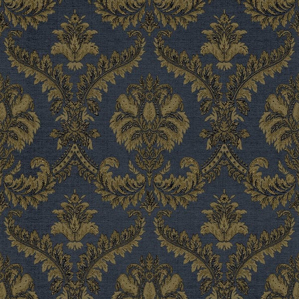 Galerie Wallpaper Product code: 23609 - Classic Italian Wallpaper Collection - Blue Gold Colours -  