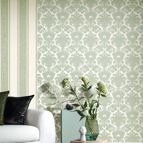 Galerie Wallpaper Product code: 23615_2 - Classic Italian Wallpaper Collection - Green Colours -  