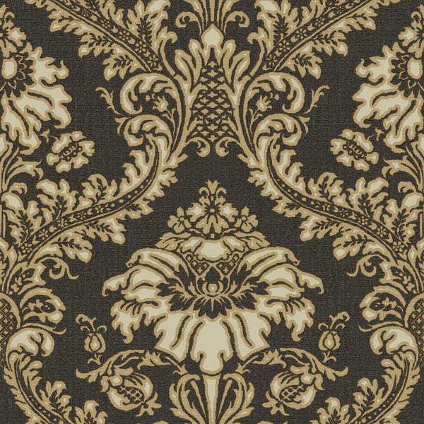 Galerie Wallpaper Product code: 25739 - Cottage Chic Wallpaper Collection - Black Beige Colours -  