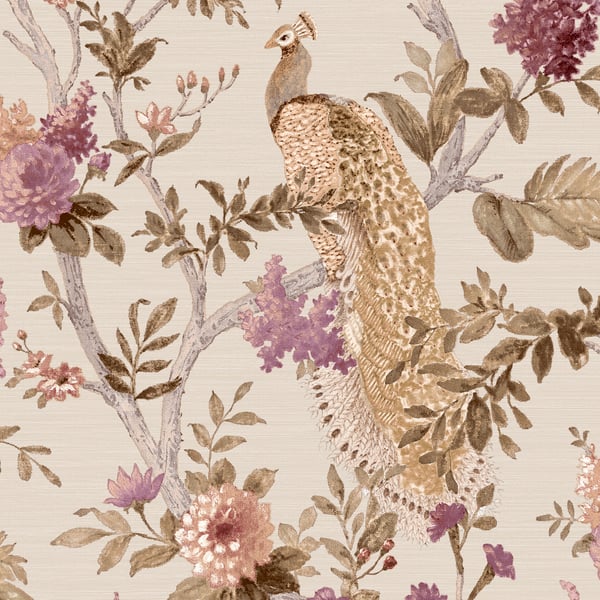 Galerie Wallpaper Product code: 25754 - Cottage Chic Wallpaper Collection - Pink Beige Colours -  