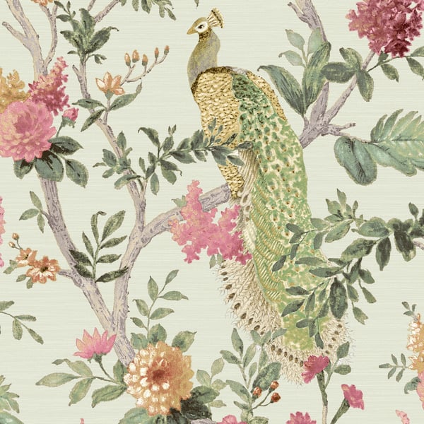 Galerie Wallpaper Product code: 25755 - Cottage Chic Wallpaper Collection - Pink Green Colours -  