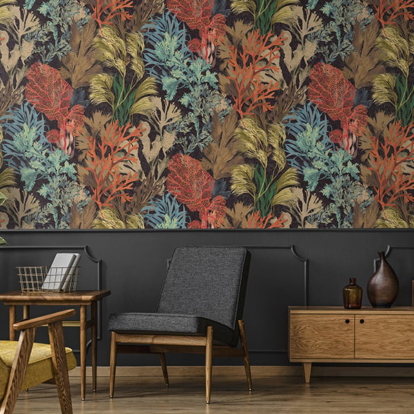 Galerie Wallpaper Product code: 26737R - Tropical Wallpaper Collection - Blackberry Colours -  