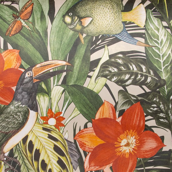 Galerie Wallpaper Product code: 26747 - Tropical Wallpaper Collection - Avocado Colours -  