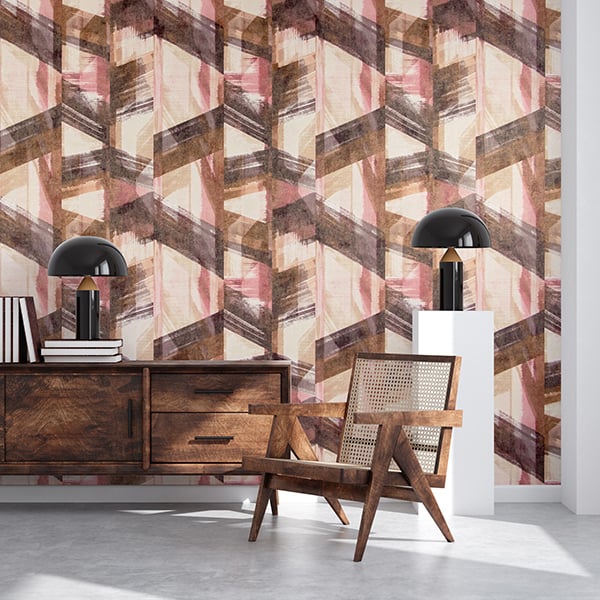 Galerie Wallpaper Product code: 26798R - Crafted Wallpaper Collection - Pink Bronze Gold White Colours -  