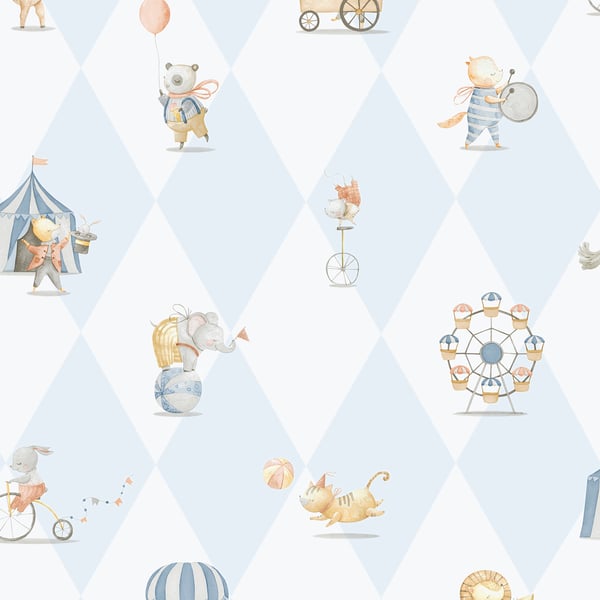 Galerie Wallpaper Product code: 282-2 - Bambino Wallpaper Collection - Blue Colours -  