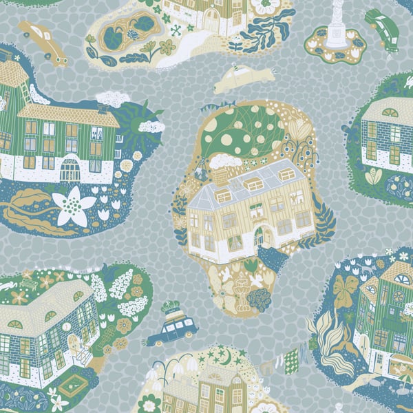 Galerie Wallpaper Product code: 29009 - Resan Wallpaper Collection - Light blue Colours -  