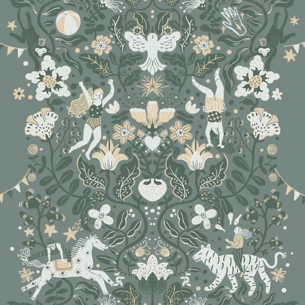 Galerie Wallpaper Product code: 29027 - Resan Wallpaper Collection - Green grey Colours -  