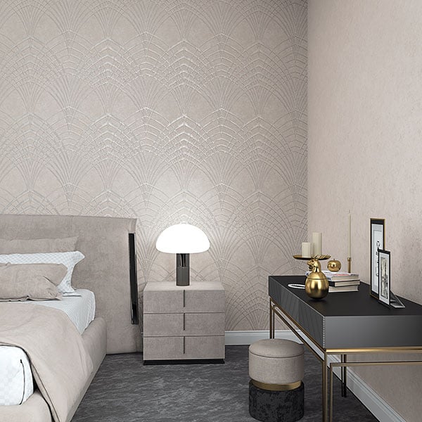 Galerie Wallpaper Product code: 32280_2 - Avalon Wallpaper Collection - White Pearl Colours -  