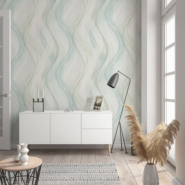 Galerie Wallpaper Product code: 32442_2 - The New Design Book Wallpaper Collection - White,Green Colours -  