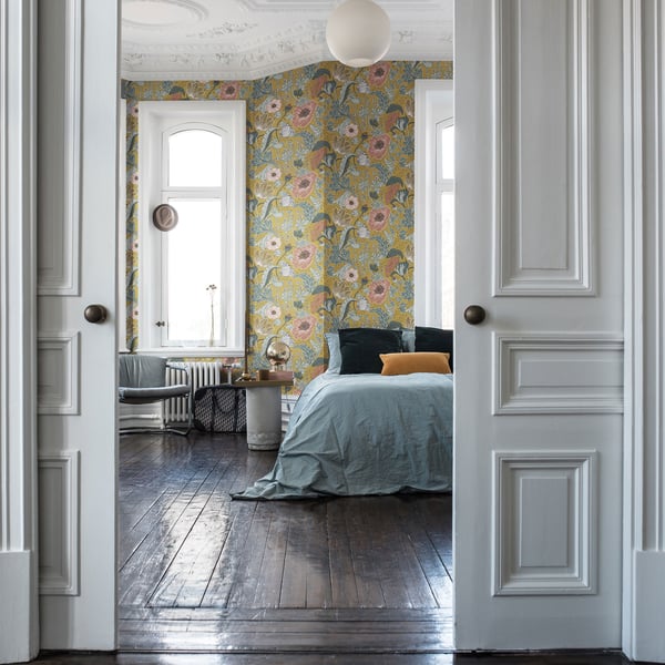 Galerie Wallpaper Product code: 33002_2 - Apelviken Wallpaper Collection - Pink Yellow Blue Colours -  