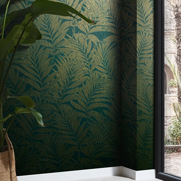 Galerie Wallpaper Product code: 34007R - Hotel Wallpaper Collection - Green, Gold Colours -  