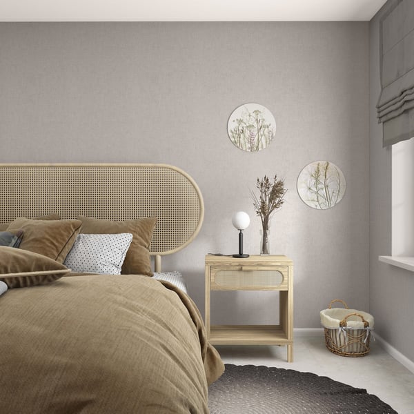Galerie Wallpaper Product code: 35756_2 - Boho Fine Linen Wallpaper Collection - Brown Colours -  