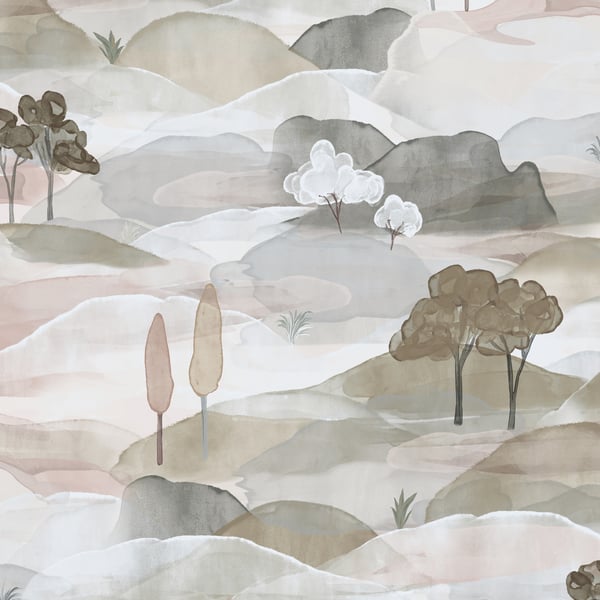 Galerie Wallpaper Product code: 35785 - Boho Fine Linen Wallpaper Collection - Green, Blue, Red Colours -  