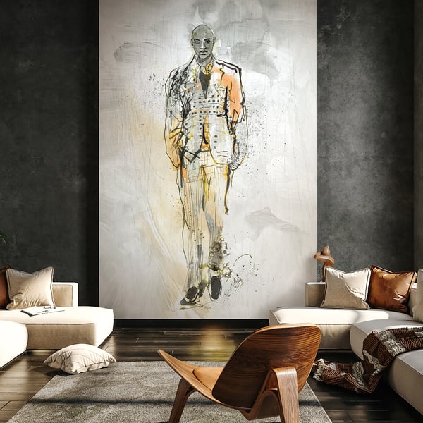Galerie Wallpaper Product code: 35899_2 - Fashion Icon Wallpaper Collection - Grey Yellow Colours -  