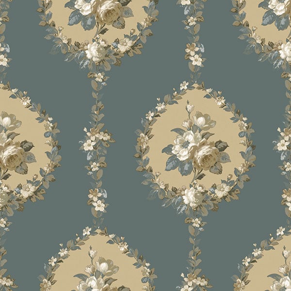 Galerie Wallpaper Product code: 3903 - Italian Damasks 3 Wallpaper Collection - Blue Cream Colours -  