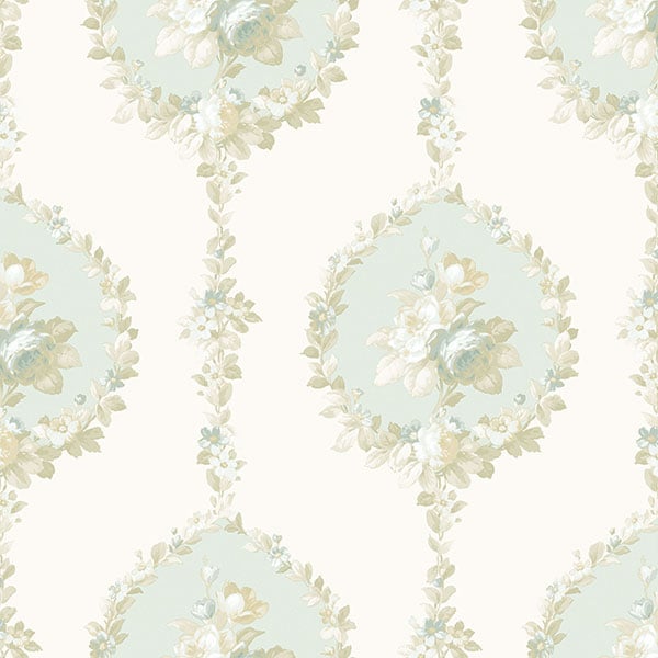 Galerie Wallpaper Product code: 3905 - Italian Damasks 3 Wallpaper Collection - Blue Cream Gold Colours -  