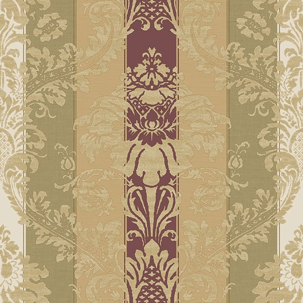 Galerie Wallpaper Product code: 3918 - Italian Damasks 3 Wallpaper Collection - Green Gold Red Colours -  