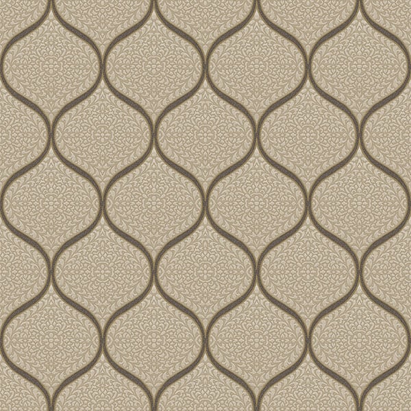 Galerie Wallpaper Product code: 3959 - Italian Damasks 3 Wallpaper Collection - Brown Beige Gold Colours -  